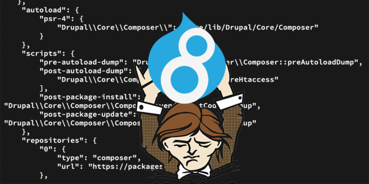 Drupal 8 uses composer